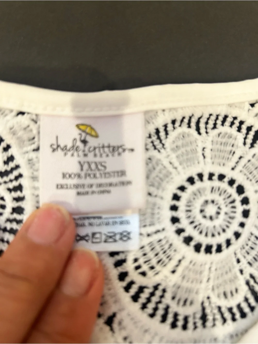 New Girl Shade Critter White Crotchet Lace Kaftan Bathing Suit Coverup 3